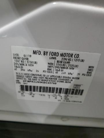 2019 FORD EDGE SEL - 2FMPK3J95KBC43789
