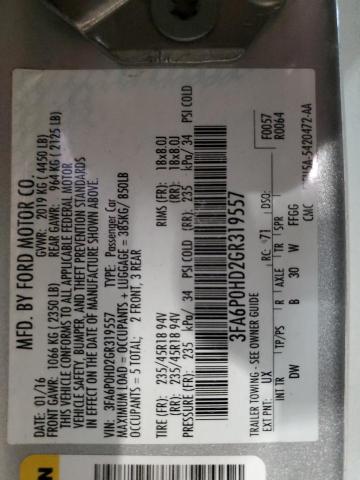2016 FORD FUSION SE 3FA6P0HD2GR319557