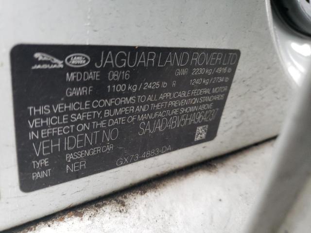 2017 JAGUAR XE PREMIUM SAJAD4BV5HA964237