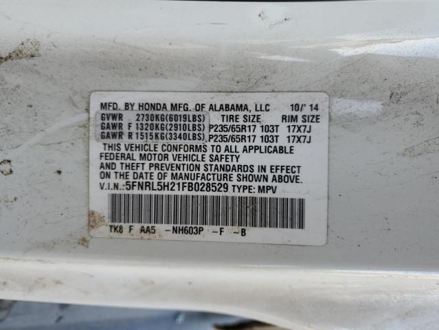 2015 HONDA ODYSSEY LX 5FNRL5H21FB028529