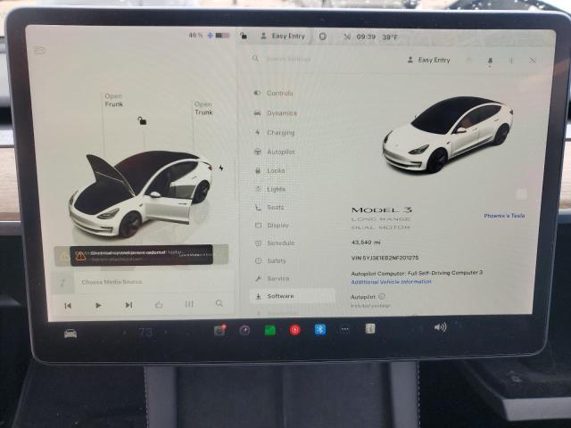 2022 TESLA MODEL 3 - 5YJ3E1EB2NF201275