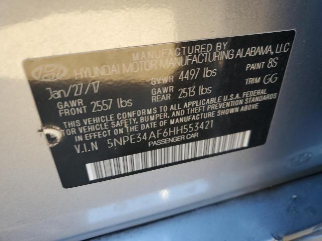 2017 HYUNDAI SONATA SPO - 5NPE34AF6HH553421