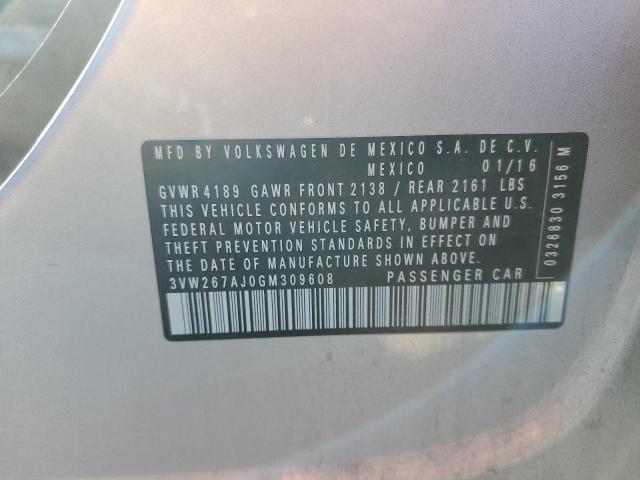 2016 VOLKSWAGEN JETTA S 3VW267AJ0GM309608
