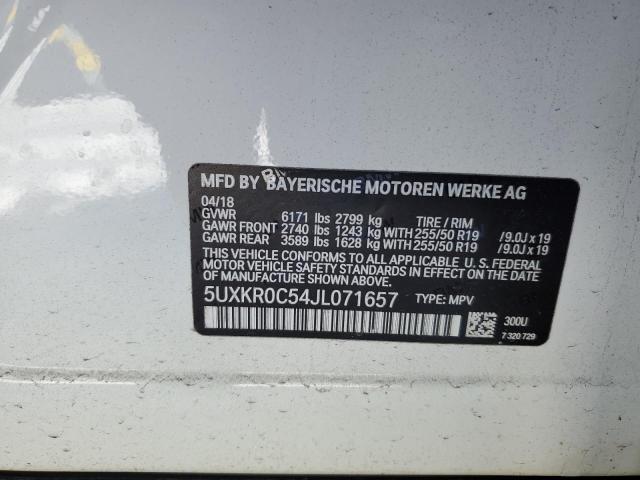2018 BMW X5 XDRIVE3 - 5UXKR0C54JL071657