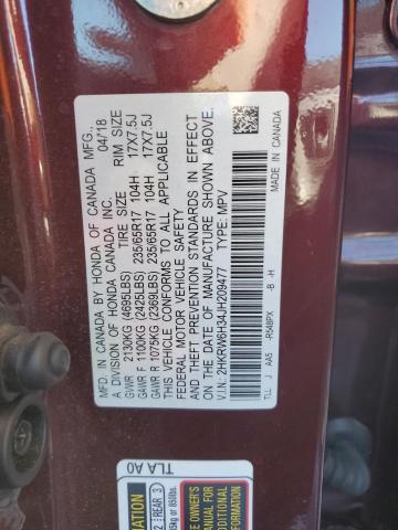 2018 HONDA CR-V LX 2HKRW6H34JH209477