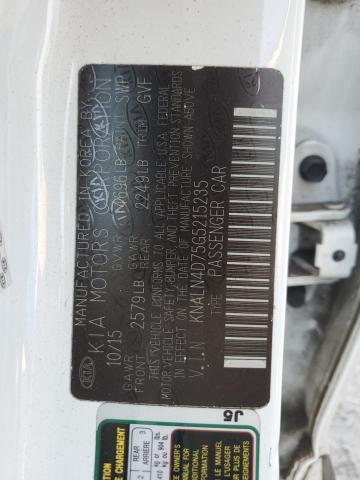 2016 KIA CADENZA LU KNALN4D75G5215235