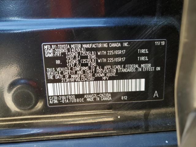 2020 TOYOTA RAV4 LE 2T3H1RFV6LC042987