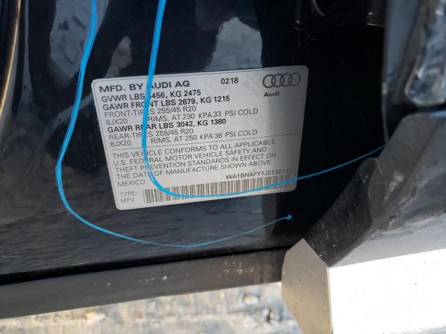 2018 AUDI Q5 PREMIUM - WA1BNAFY1J2135131
