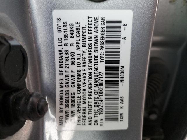 2019 HONDA INSIGHT LX 19XZE4F1XKE007127