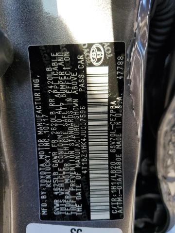 2018 TOYOTA CAMRY XSE - 4T1BZ1HK4JU007596