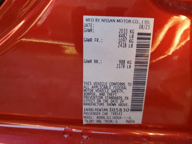 2024 NISSAN ALTIMA SL - 1N4BL4EW5RN305830