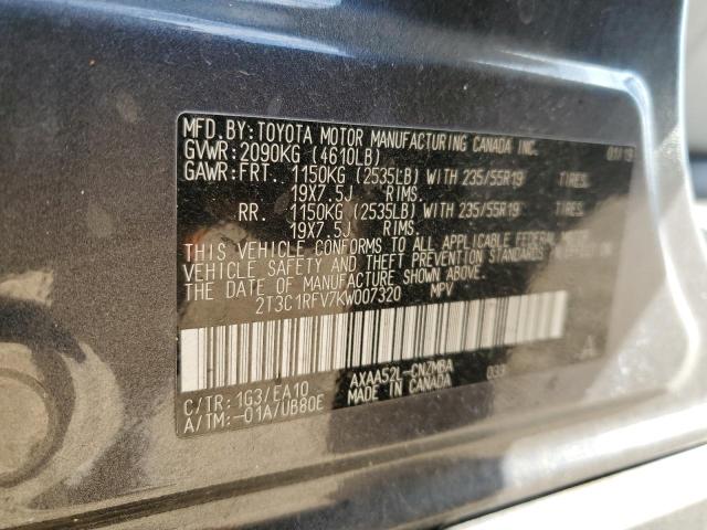 2019 TOYOTA RAV4 XLE P - 2T3C1RFV7KW007320