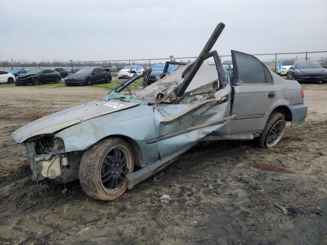 HONDA CIVIC LX 1999 blue  gas 2HGEJ6672XH508651 photo #1