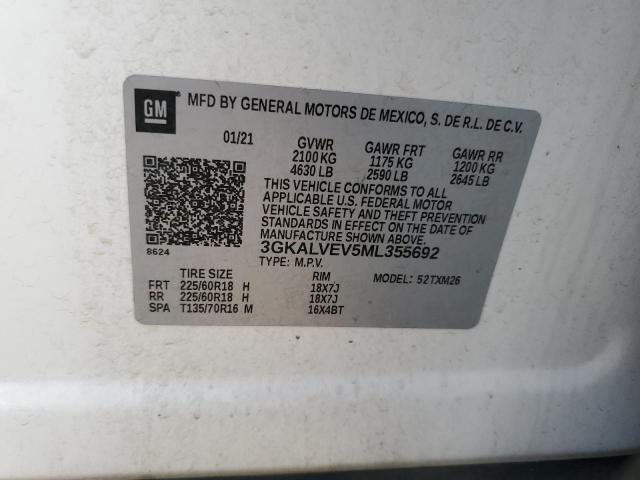 2021 GMC TERRAIN SL - 3GKALVEV5ML355692