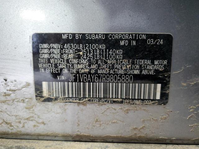 2024 SUBARU WRX TR JF1VBAY67R9805880