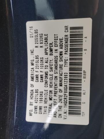 2016 HONDA ACCORD EXL - 1HGCR2F9XGA123993
