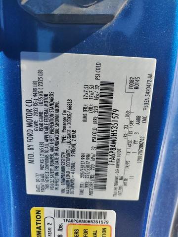 2017 FORD MUSTANG - 1FA6P8AM0H5351579