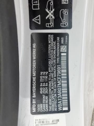 2021 BMW M440XI - WBA13AR07MCF79691