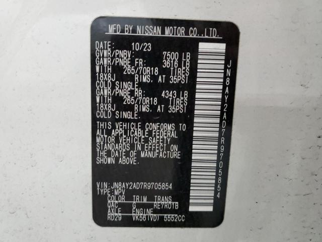 VIN JN8AY2AD7R9705854 2024 NISSAN ARMADA no.13