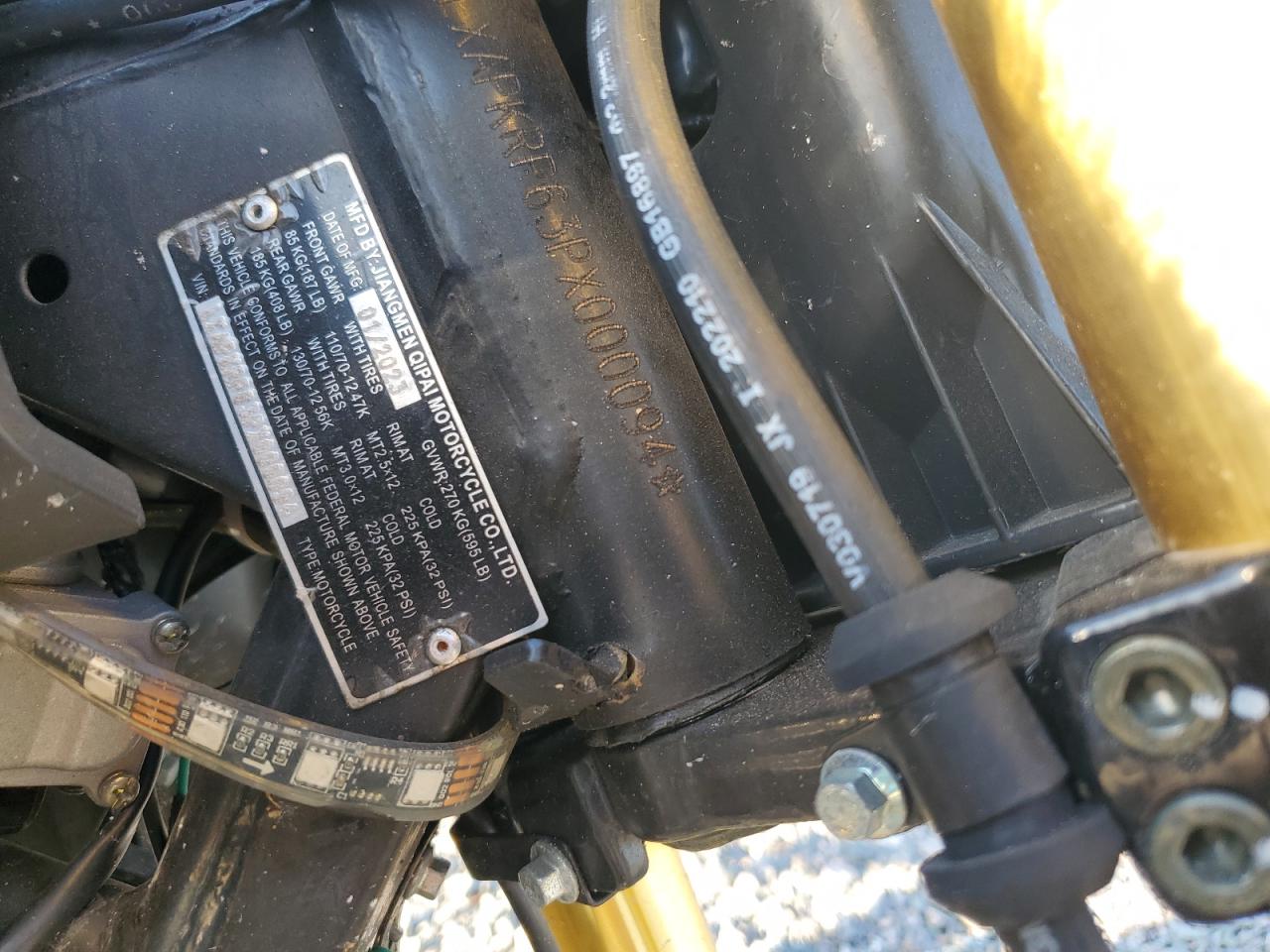 2023 JIAN MOTORCYCLE , VIN: LXAPKRP63PX000094