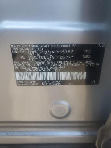2016 TOYOTA RAV4 XLE - 2T3WFREVXGW244679