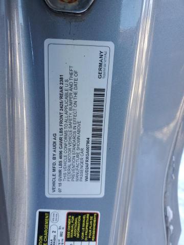 2016 AUDI A5 PREMIUM WAUD2AFRXGA007904