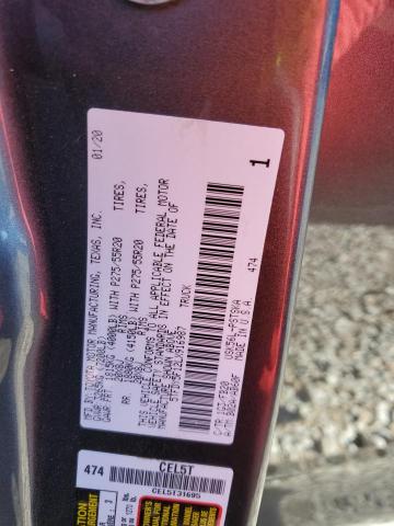 2020 TOYOTA TUNDRA CRE - 5TFDY5F12LX916987