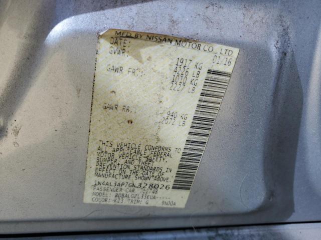 2016 NISSAN ALTIMA 2.5 - 1N4AL3AP7GN328026