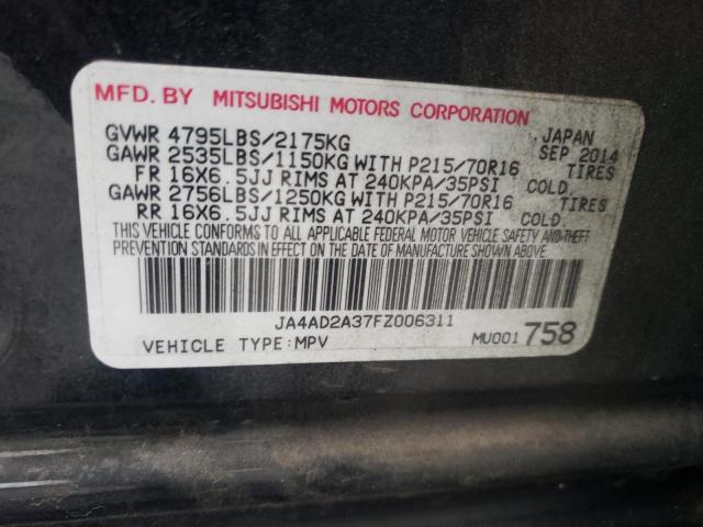 2015 MITSUBISHI OUTLANDER JA4AD2A37FZ006311