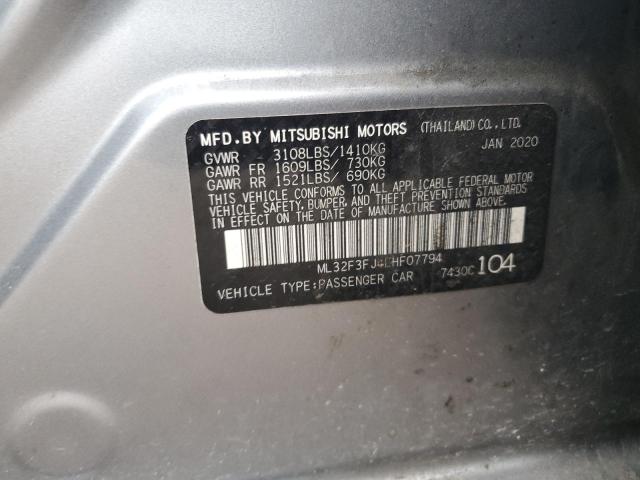 2020 MITSUBISHI MIRAGE G4 - ML32F3FJ4LHF07794