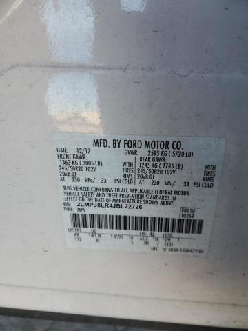2018 LINCOLN MKX RESERV - 2LMPJ8LR4JBL22726