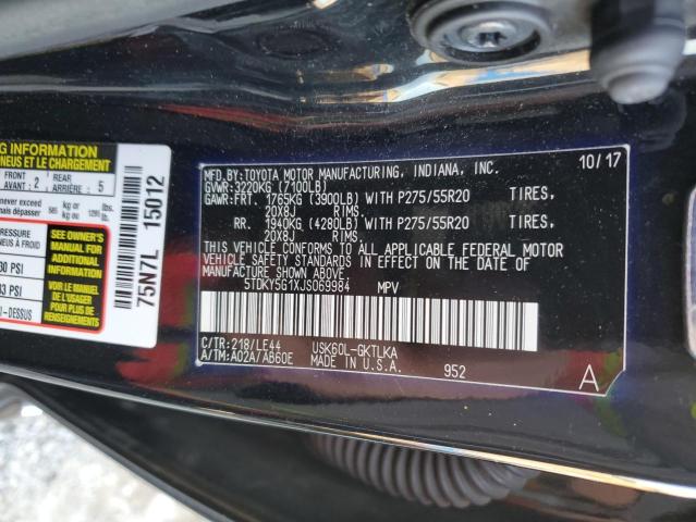 2018 TOYOTA SEQUOIA LI 5TDKY5G1XJS069984