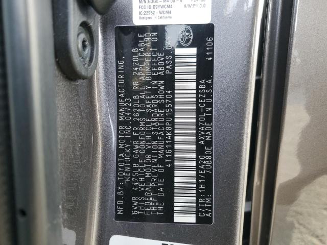 2023 TOYOTA CAMRY 4T1G11AK8PU155704