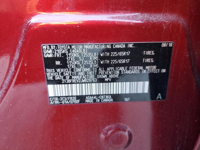 2018 TOYOTA RAV4 LE - 2T3BFREV2JW829763