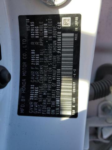 2019 HONDA CIVIC TOUR - JHMFC1F91KX007156