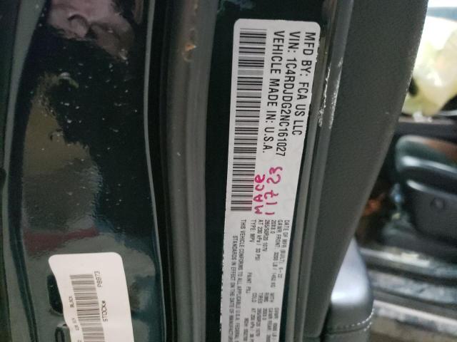 2022 DODGE DURANGO GT - 1C4RDJDG2NC161027