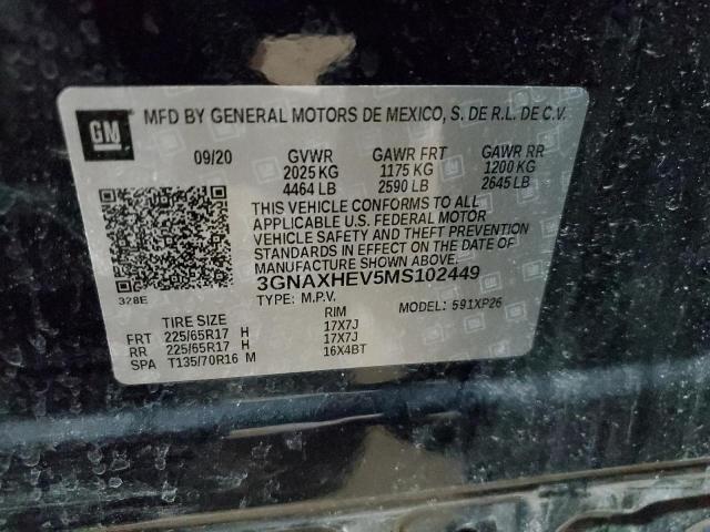 2021 CHEVROLET EQUINOX LS - 3GNAXHEV5MS102449