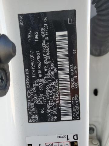 2016 TOYOTA 4RUNNER SR - JTEZU5JR0G5143254