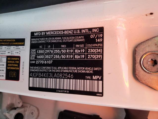 2020 MERCEDES-BENZ GLE 350 4M - 4JGFB4KE3LA082546