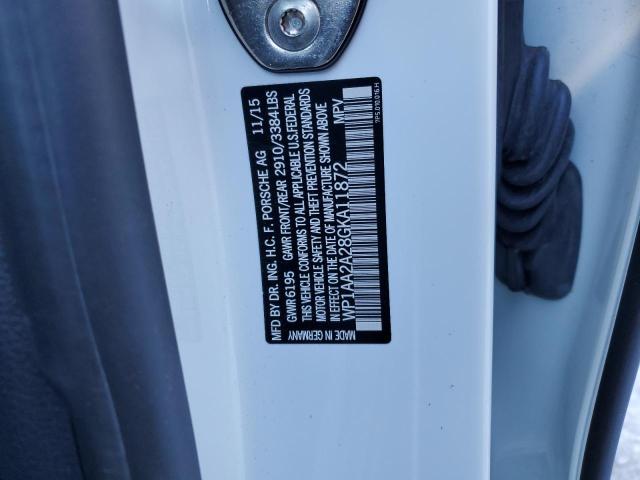 2016 PORSCHE CAYENNE - WP1AA2A28GKA11872