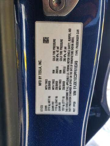 2023 TESLA MODEL 3 - 5YJ3E1EC3PF618349