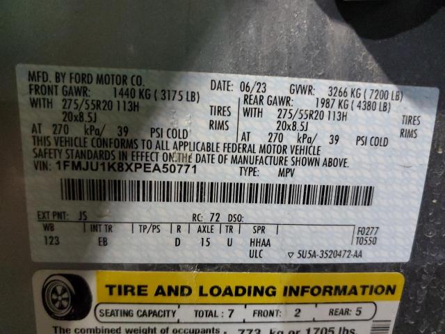 2023 FORD EXPEDITION 1FMJU1K8XPEA50771