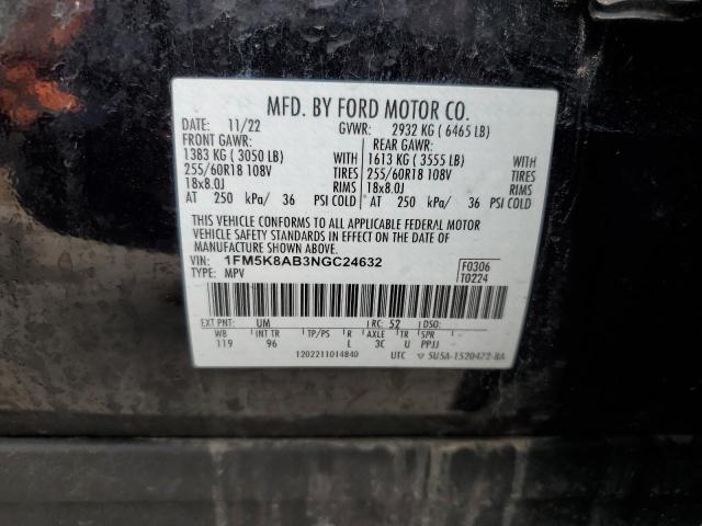 2022 FORD EXPLORER P - 1FM5K8AB3NGC24632