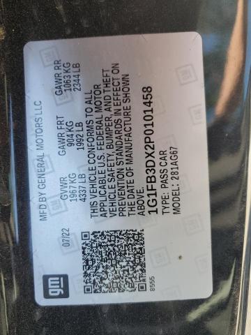 2023 CHEVROLET CAMARO LS - 1G1FB3DX2P0101458