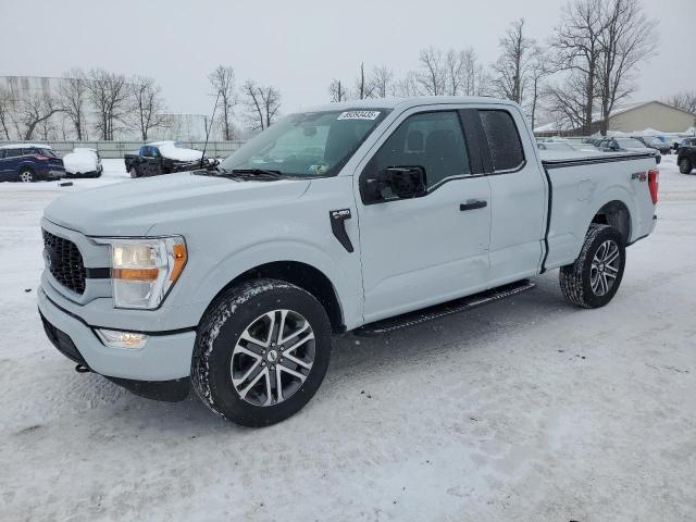 FORD F150 SUPER 2022 white  gas 1FTEX1EP5NKD35795 photo #1