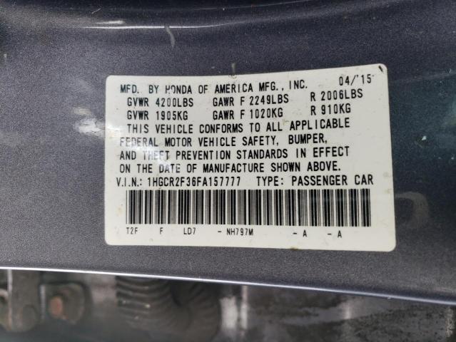 2015 HONDA ACCORD LX - 1HGCR2F36FA157777