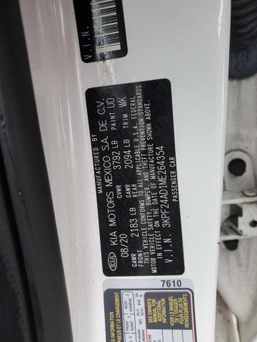 2021 KIA FORTE FE 3KPF24AD1ME264354