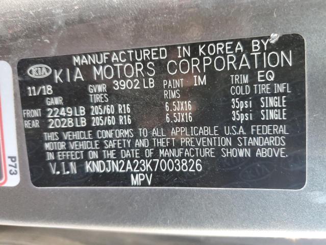 2019 KIA SOUL - KNDJN2A23K7003826