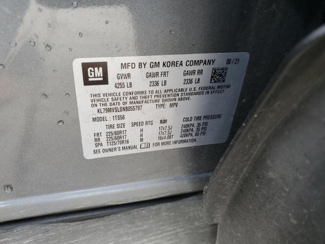 2022 CHEVROLET TRAILBLAZE - KL79MVSL0NB055797