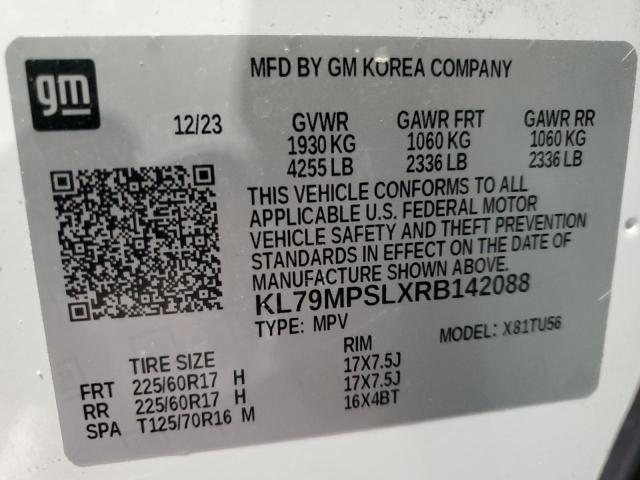 2024 CHEVROLET TRAILBLAZE - KL79MPSLXRB142088